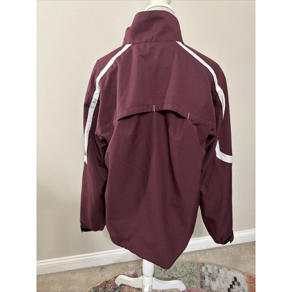 Adidas Maroon Full Zip Lightweight Jacket EUC Size Large‎